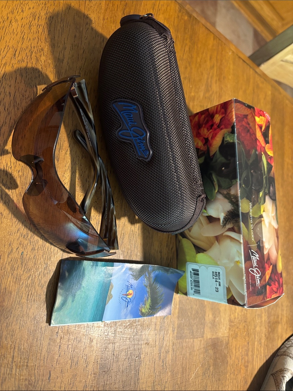NEW-Maui Jim Kula H514-23 Wrap Shield Sunglasses